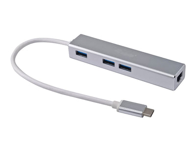 Equip Adapter USB-C Hub USB 3.0 3 Ports Gigabit Ethernet — image 1