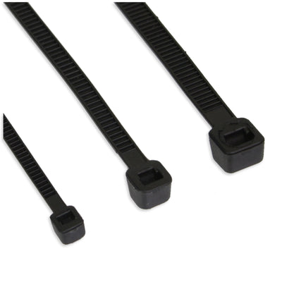 Inline Cable Ties Long 250MM Wide 4,8MM Black 100 Units — image 1