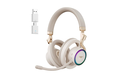 Havit Headphones FUXI-H8 With Cable/Inalámbricos Juegos (dorados) — image 1