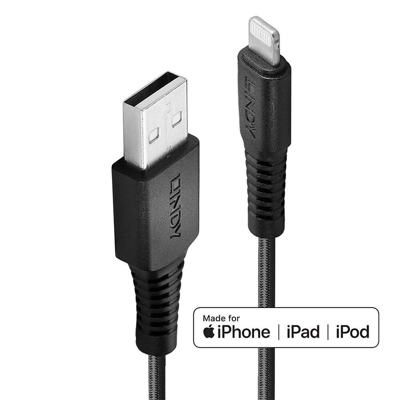 Lindy 31292 Cable Connector Lightning 2M Black