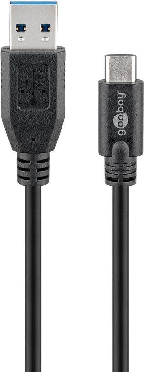 Goobay USB Cable (a) 3.0A Usb(c) 3.0 3M Black