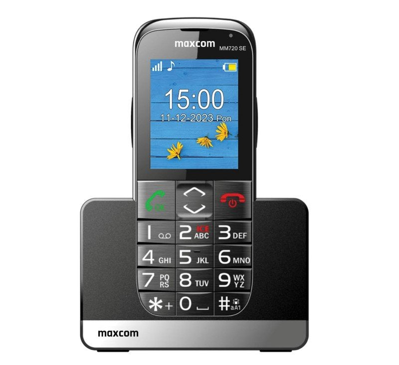 Maxcom Phone Mobile Phone Comfort MM720 Personas Mayores Black