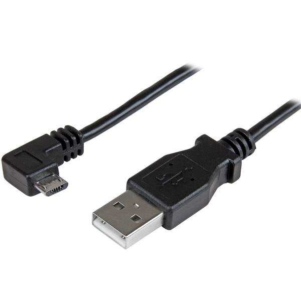 StarTech USB Cable 2.0A Micro USB 1M Acodado Charging And Sincronizacion USBAUB1MRA