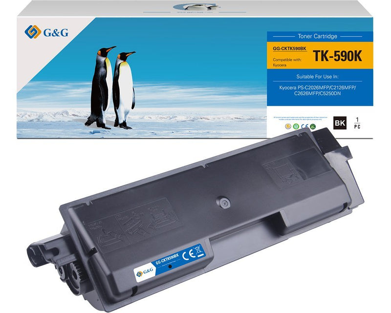 G&g Toner Compatible With Kyocera TK590K/ 1T02KV0NL0