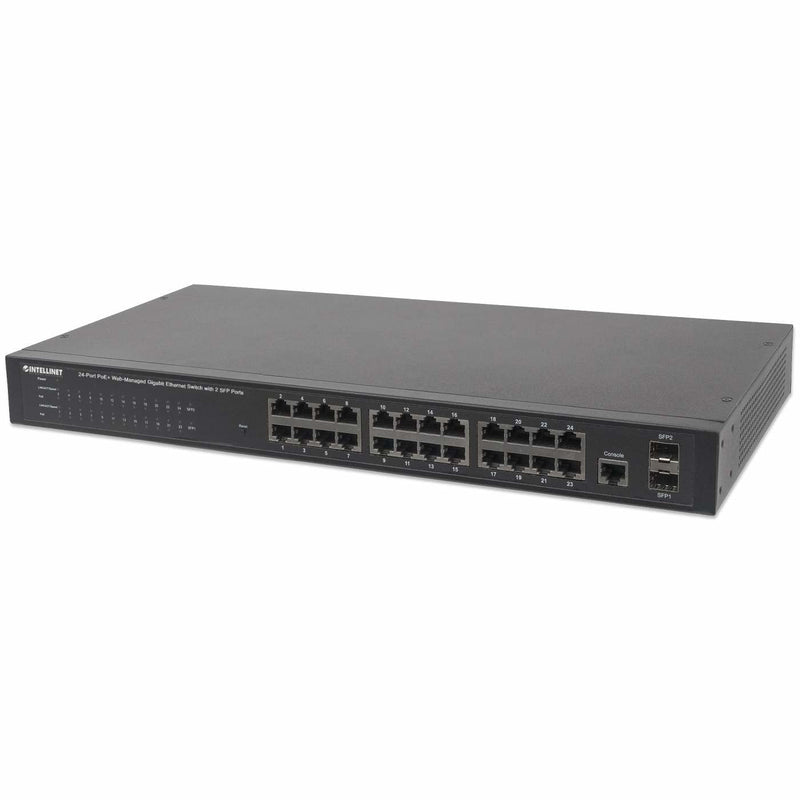 Intellinet Switch 24X Ge Web-managed Snmp 2XMINI Gbic PoE +