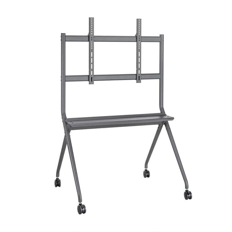 Aisens Stand Floor Pro With Wheel - 1 Tray Screen Interactive/TV 120KG 50-86 - Black