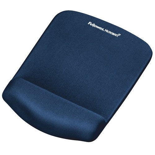 Fellowes Plushtouch Mouse Pad With Wrist Rest Foam Fusion - Confor Top - Protection Antibacterias - Base — image 1