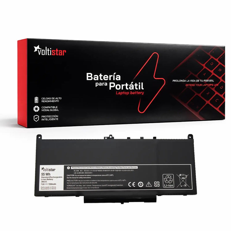 Battery Laptop Dell Latitude E7270 E7470 Series J60J5 R1V85 451-BBSX MC34Y