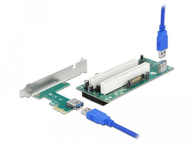 Card Riser Pci Express X1 a 2 X Pci 32 Bit Slot With Cable 60CM — image 1