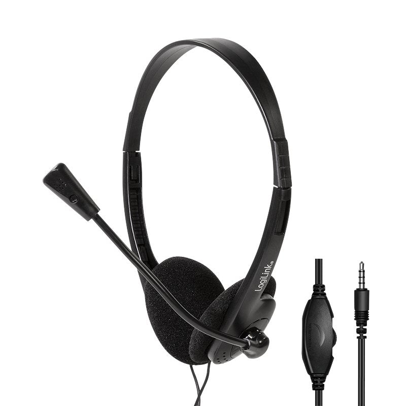 Logilink HS0055 Headphones Alámbrico Diadema Jack 3,5-MM Black