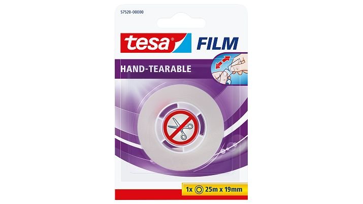Tesafilm Roll 25M 19MM Blíster Desgarrable a Mano