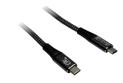 Cable Inter-tech USB 3.2 GEN2X2, Connector USB-C Connector USB-C Black 3 Metres PD 3.1, Charging With Up To 24 — image 1
