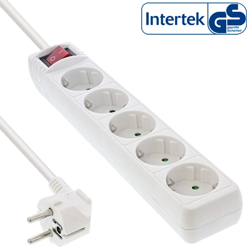 Inline 16451G Base Múltiple 1,5M 5 Salidas AC White