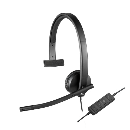 Logitech Headphone H570E With Microphone USB Black — image 1