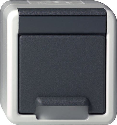 Gira 444030 Schuko Kd Wg Ap Grey — image 1