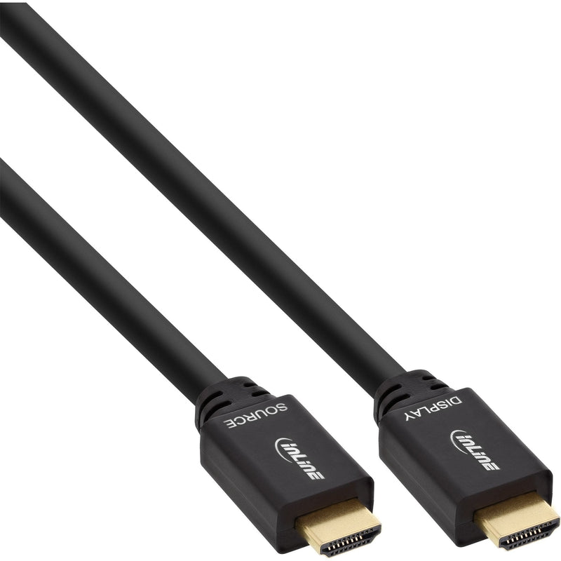 Inline HDMI Cable Activo With Ethernet Male Black 40M