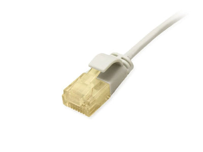 Equip Network Cable CAT.6A Slim U UTP 2x RJ45 0.25M Grey Lszh — image 1