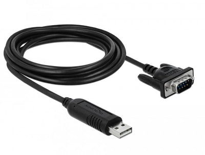 Delock Adapter USB 2.0 Typ-a a 1 X Seriell RS-232 DB9 — image 1