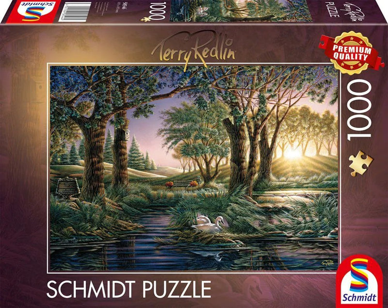 Schmidt Spiele Terry Redlin: Magia Matutina Estanque, Rompecabezas 1000 Pieces 58546