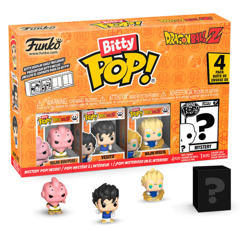 Blíster 4 Figuras Bitty Pop Dragon Ball Z Gohan