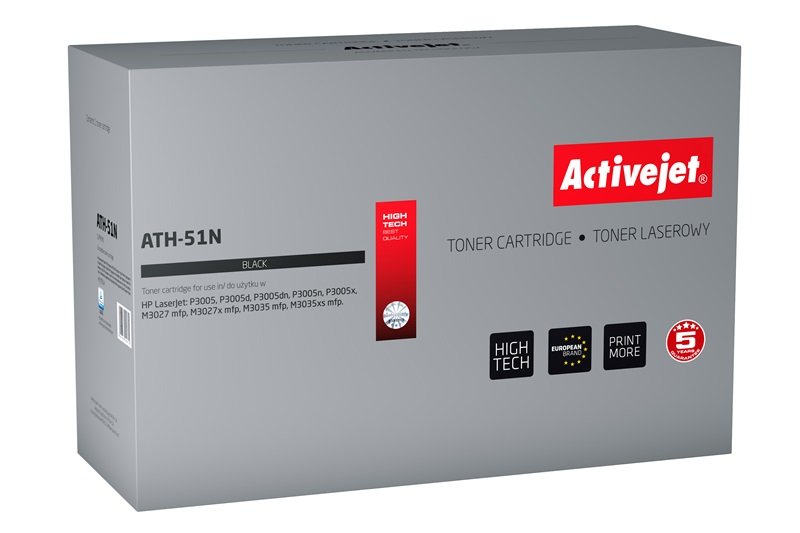 Activejet Toner Compatible HP Q7551A Black ATH-51N