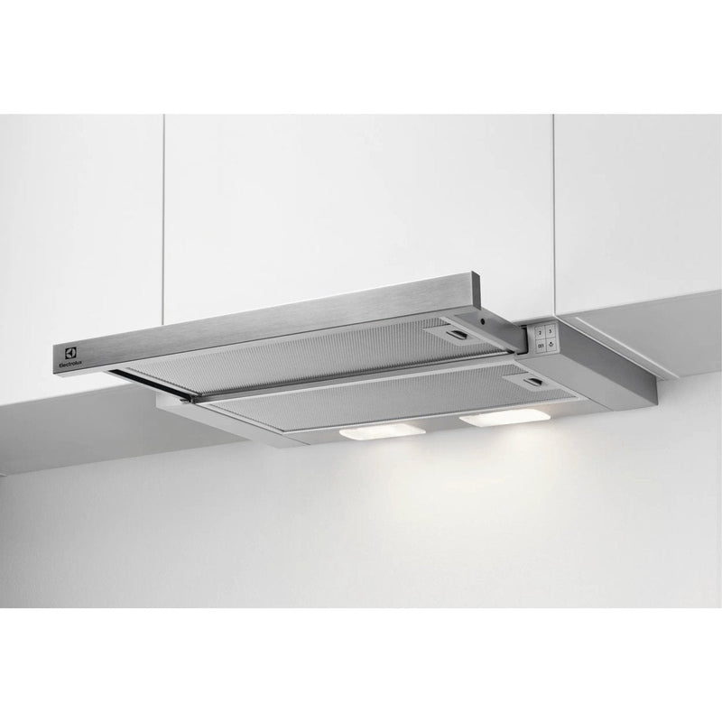 Electrolux LFP326S Cooker Hood Semi Built-in (pull Out) Grey 410 M3/H C
