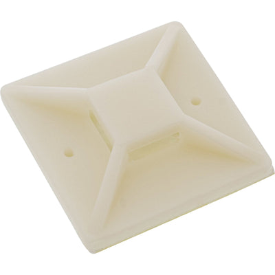 Inline Cable Tie Mounts Adhesive 40X40MM White 10 Units — image 1