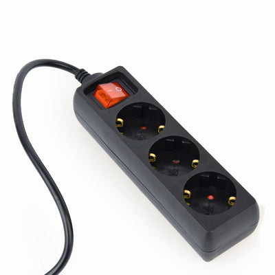 Energenie EG-PSU3-01 Power Strip UPS 3X Schuko, Switch With Fusible, 16A, Plug C14, 0.6M, Black — image 1