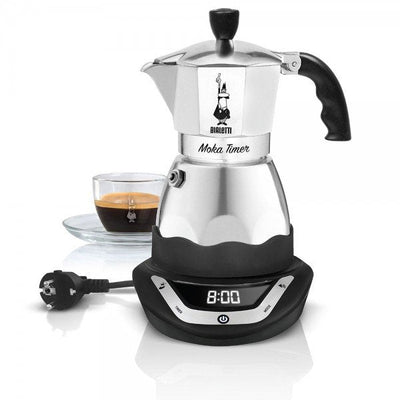 Bialetti Coffee Machine Italiana Eléctrica Moka Temporizador (365W, Silver — image 1