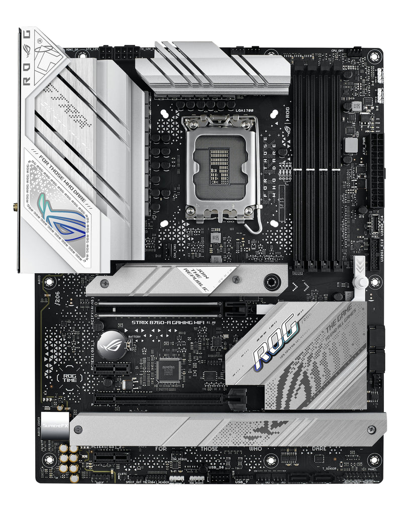 ASUS Rog Strix B760-A Gaming Wi-Fi Intel B760 1700 ATX 4 DDR5 HDMI DP Wi-Fi 6E 2.5G LAN PCIE5 3X M.2 RGB