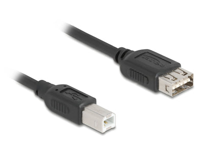 Delock 81528 USB Cable 2.0 USB Tipo-b Male a Easy USB Tipo-a Female 0,2M — image 1