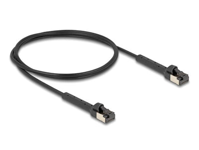 Delock RJ45 Slim Network Cable CAT.8.1 U FTP Acodable Up To 40Gbps Black 1M — image 1