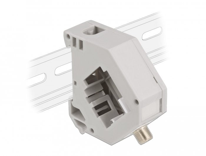 Delock Adapter Carril Din With Keystone F Connector Female a F Connector Female
