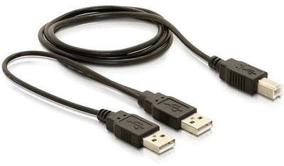 Delock USB Cable 2.0-B USB-A Power + Power/Data — image 1