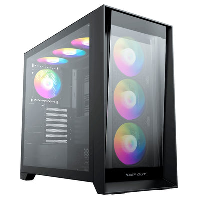 Box Tower ATX XC-911PROXL + Master ARGB + Type-c Keepout Bahías Int.: 3X3'5/2'5/ 2x USB 3.0, 1x USB-C/ Audio I — image 1