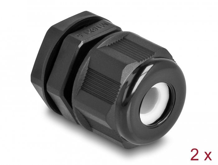 Delock Ex Prensaestopas M16 Black 2 Pieces