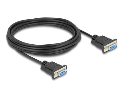 Delock 86826 Cable Serie RS-232 D-SUB9 Female a Female 5M — image 1
