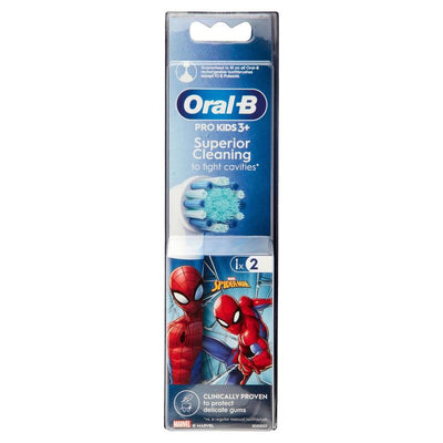 Heads Spare Part Brush Teeth Oral-b Pro Kids 3 + Spiderman EB10S-2 — image 1