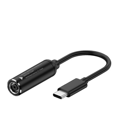 Cable Adapter Charger HP, Dell 7.4MM * 5.0MM a USB-C 0.15M Black — image 1