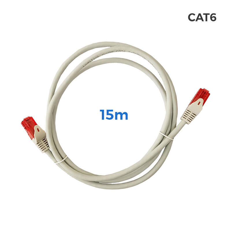 Cable UTP CAT.6 Latiguillo RJ45 Cobre Lszh Grey 15M