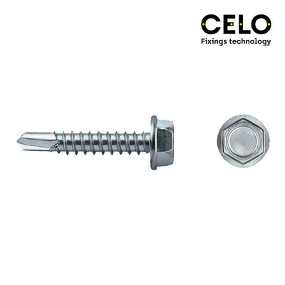 Celo Box 250 Unid. Punta Drill Bit Hexagonal Din/Ref 7504K Ø4,38MM Zincado — image 1