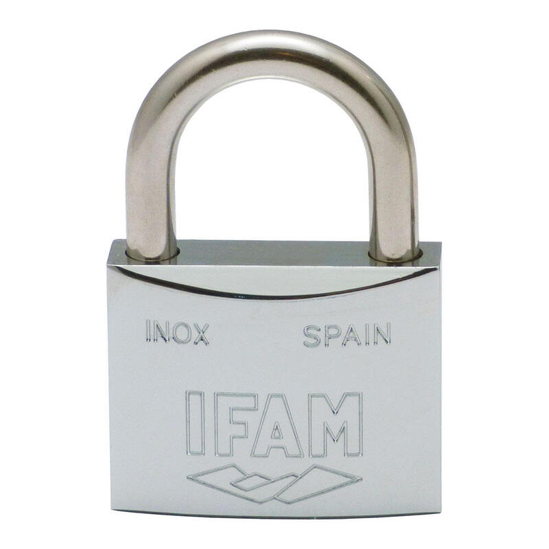 Padlock Inox. 50 Inoxidable 50MM With 2 Keys Arco Normal. Ifam