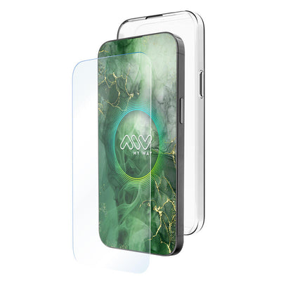 Myway Housing Apple Iphone 16 Plus Transparent + Protector Screen Glass Tempered — image 1