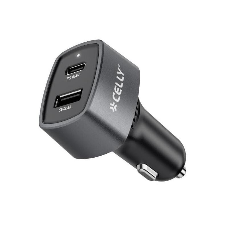 Charger Car USB-C a USB-A 65W