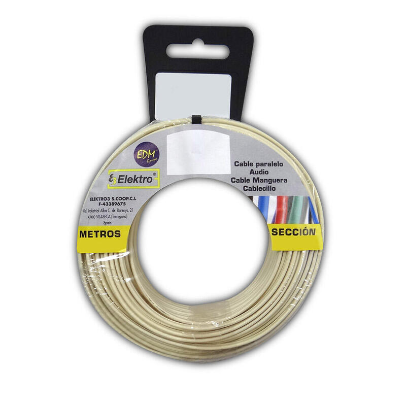 Film Roll Cable Paralelo Phone White 2 Vias 20M