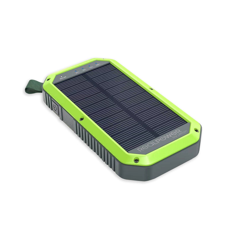 Realpower Powerbank PB-10000 Solar Black 10.000MAH