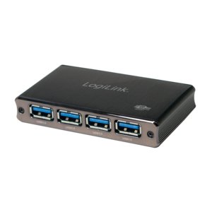 Logilink Hub UA0282 Interfaz USB 3.2 Gen 1 (3.1 Gen 1) Micro-b 5000 Mbit/S Black — image 1