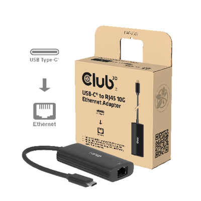 CLUB3D Adapter USB-C RJ45 10Gbps M/H Retail — image 1