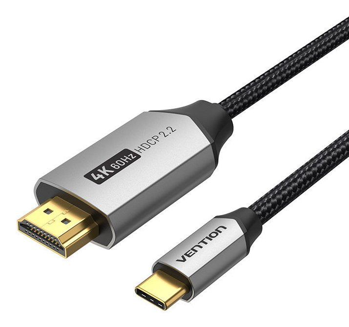Vention Cable Converter HDMI 2.0 4K Crbbh USB Type-c Male HDMI Male 2M Black