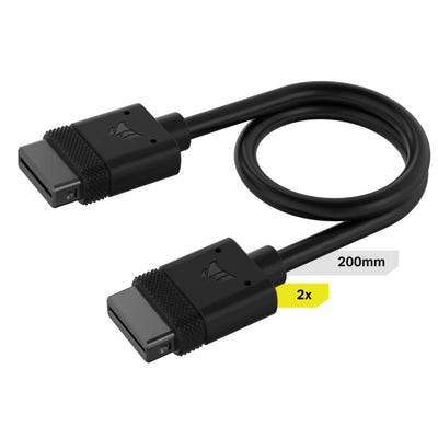 Corsair Cable Icue Link, 200MM, Recto Black 2 Pieces — image 1
